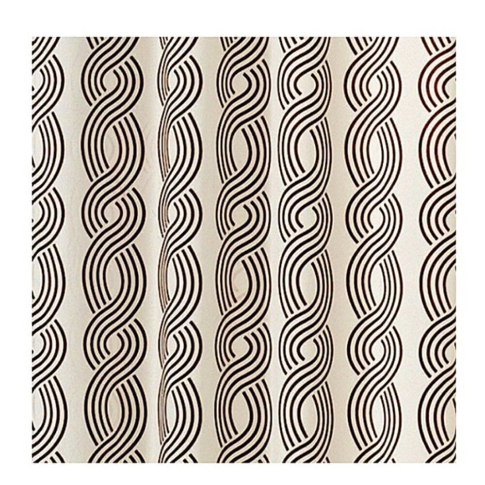 PAIRS to Go Curtain Panels Zaya Neutral Chocolate Brown 2 Panel Set 28” x 84” - Picture 3 of 13